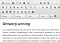 Pagina beheer met wysiwyg editor